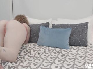 Sara Jay Bangs Her Large Darksome Sex toy As That babe Plays With Her Large Melons!