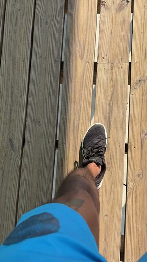 Walking to bathroom for Grindr hookup (sfw) commando