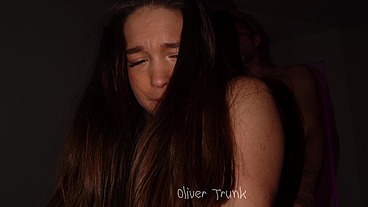 Teen Takes My Cock In The Dark, I Fuck Her Until She Cannot Stay Quiet, Real Homemade POV