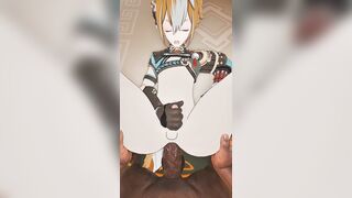 Lovely unshaved femboy being screwed by big black cock