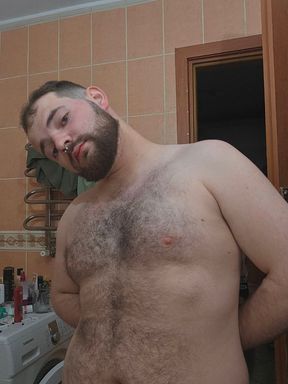 caressing myself a little bit