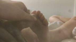 Friend Allowed Me to Fuck Her Feet While She's Playing