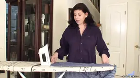 Long-legged girlfriend plays with her delicious vagina