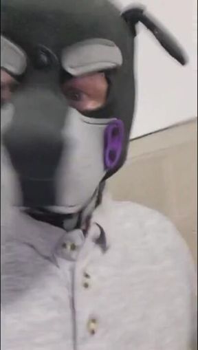 Puppy Boy Can’t Hold It Bursts Pants Outside Bathroom Peeing Ruin