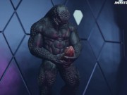 Sangheili Elite Muscle Hyper Growth Animation