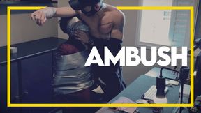 Ambush - Tonny Tape Captured (1080p) Gay Bondage - Gay Domination - Tape Bondage - Muscle - Muscle Worship - Underwear - BDSM