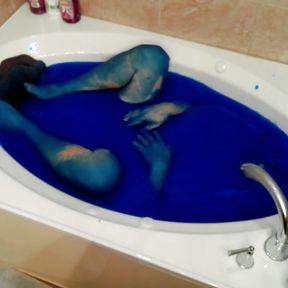 Ultimate Blue Slime Bath 4K HD Ultra TEMU Camera Edition