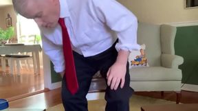 Hot daddy jerking off in black socks
