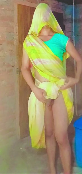 Sapan bhabhi enjoying in beautiful saree