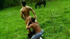 Rugged Farm Boys Attila & Miklos Pound Each Other Outdoors