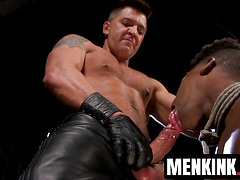 Ripped Dominic Pacifico inflicts torment and pleasure on Adrian Hart