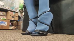 Blue Stockings and Strappy Stilettos:: Shoe Play