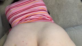 Hand Spanked, Fingered and Paddled in the Wheelbarrow Position