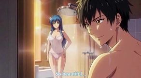 Stepbrother watch stepsister while she is taking shower 3D Anime