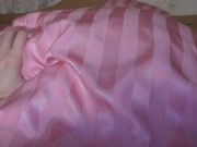 Hidden creampie slut-girl pussy under blanket! No-condoms no birth control pills