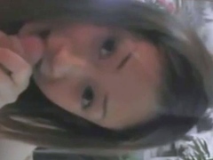 Asian Amateur Girl with Big Tits Gives Blowjob