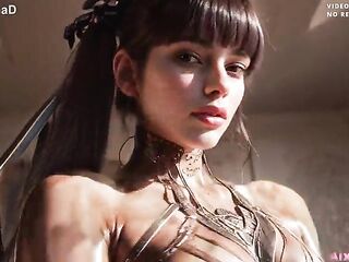 Eve [Stellar Blade] Loves powerful cumshots and cum inside (AI-Generated Movie)