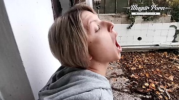 Petite Gina Gerson Outdoor Fucking Session in a Rainy day