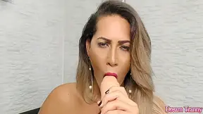 Bella Atrix - Big Dildo Mounted On A Machine Reams Hungry Trans Butt 12 Min