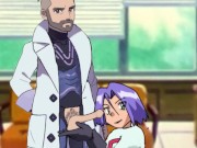 New Professor Turo in Pokémon Violet Gets Sloppy Blowjob By James From Team Rocket