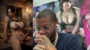 Big Breast Transgender Lara Croft Acting Sexy - Title: Sexy trans maid