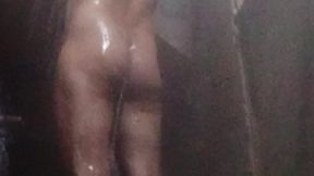 Morning shower ass