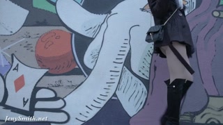 Jeny Smith pantyhose and high heels fetish