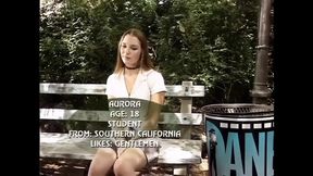 Aurora Snow: Young, Soft Round Ass, Fucked Outdoors by a Big Mature Cock