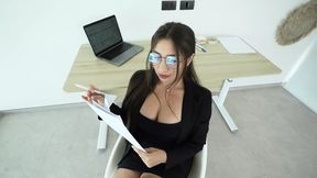 Office Slut Sucks & Fucks Boss's Massive Dicked &mdash;  3 Positions!