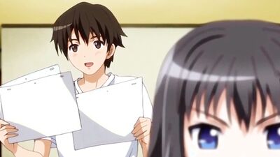 Studying anatomy with a cum-hungry anime babe in Hentai