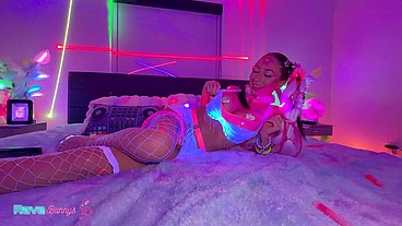 Selina Garcia Gets Her Pussy Filled With Cum In A Neon-Lit Room!