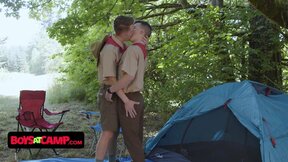 Boys At Camp - Introverted New Boy Joins The Scout Boys & Gets Welcomed By The Lead With Outdoor Pounding