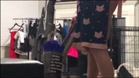 Bitch slave cleaning living room