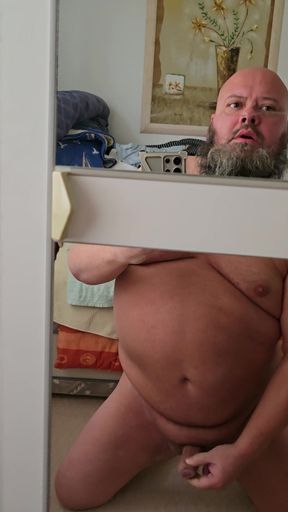 Head on Mirror Masturbation