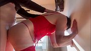CROSSDRESSER GETS DEEPTHROAT ACTION AND CUM