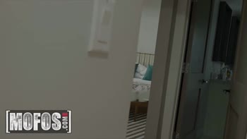 Bella Rolland's Roommate Surprise: Caught Creeping with a Daring POV