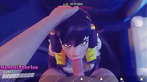 Intense Face-Fucking Contest Unfolds in Steamy Gay Hentai Showdown