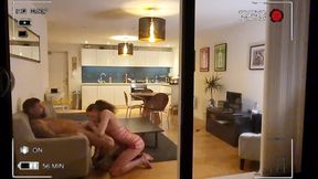 caught on cctv danny fucks young trans girl at home and cctv caught all the action