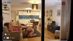 caught on cctv danny fucks young trans girl at home and cctv caught all the action