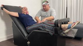Vicky Vix Laughs, Thrashes, and Screaming While Being Tickled in the Tickling Chair