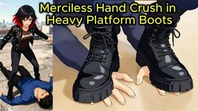 Merciless Hand Crush in Heavy Platform Boots