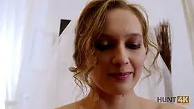 Hunt4k. nice teen bride gets banged for money in front of her groom