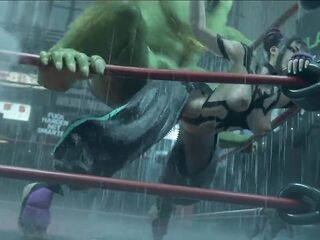 Gifdoozer Juri X Blanka Intensive Anal Sex: Sexy, Hardcore Banging with Pleasant, Gaping Booty and Intensive Enjoyment