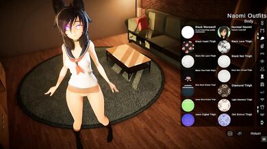 Our appartment [Hentai SFM game] Ep.2 Rainbow party girl enjoy a huge dildo and have an intense orga