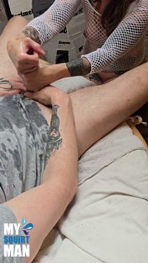 Male squirt and big orgasm after lub crazy handjob. My Squirtman,  real homme fontaine amateur!