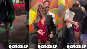 e continuamos aprontando no pagode com o corno assistindo tudo
