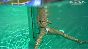 All Natural MILF Julia North Underwater Anal in the pool