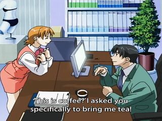 Hawt blond in nylons enjoys sex with colleagues (Manga)