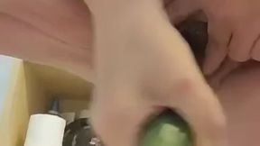 My Granny Feeling Horny Play With Cucumber