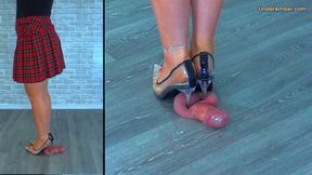 211 Split Cam - Goddess Amber - Crushing Your Face & Busting The Cum From Your Balls In My Cinderella Heels - Trample Trampling CBT Shoejob Heeljob